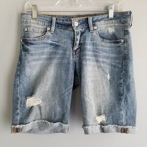 Just USA Jean Shorts-Distress Look